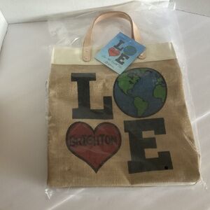 NWT Brighton Tote Bag “Love the Earth”